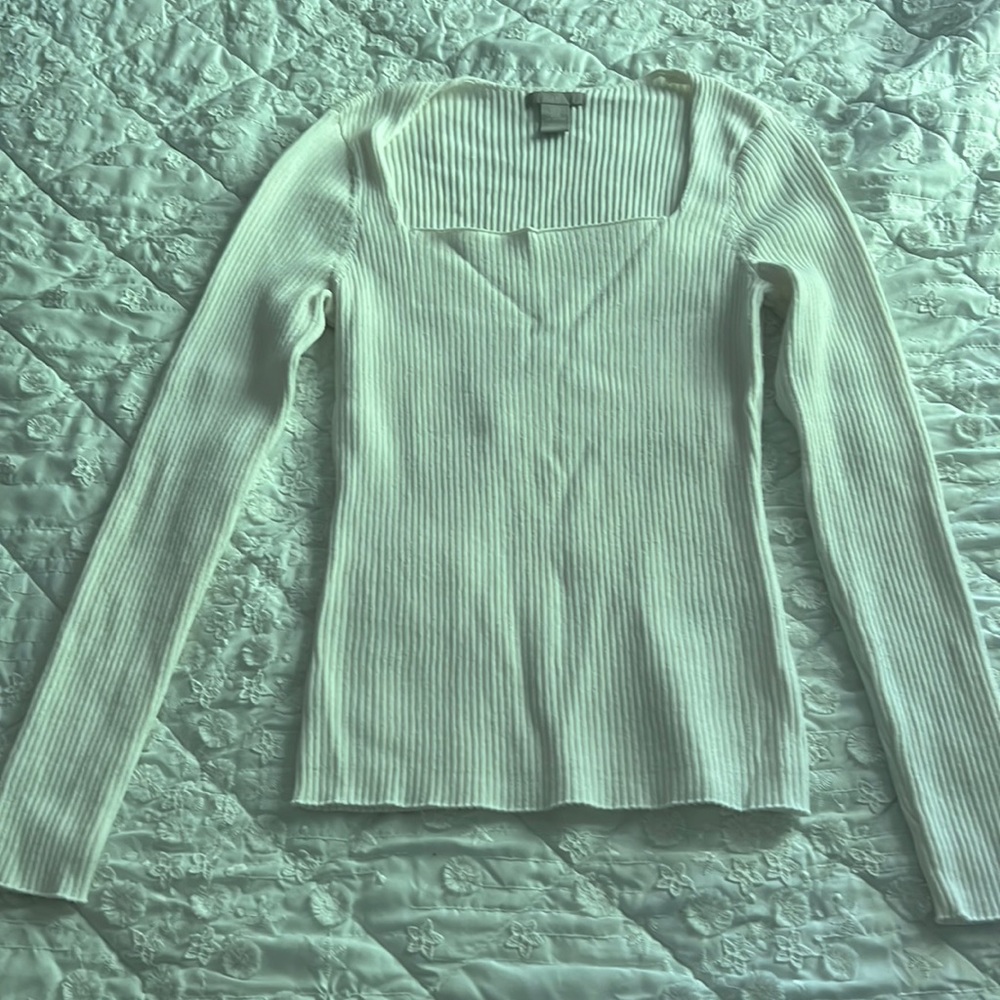 H&M White Sweater